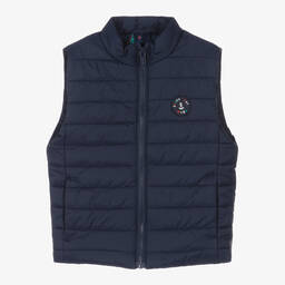Mayoral-Boys Navy Blue Puffer Gilet | Childrensalon Outlet