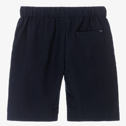 Mayoral Nukutavake-شورت مزيج قطن سيرسوكر لون كحلي للأولاد | Childrensalon Outlet