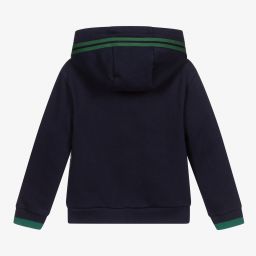 Mayoral-Boys Navy Blue Zip-Up Hoodie | Childrensalon Outlet