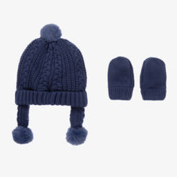 Mayoral-Boys Navy Cable Knit Set | Childrensalon Outlet