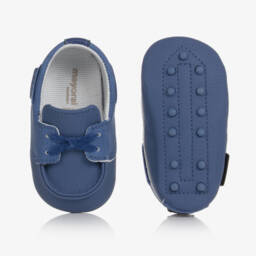 Mayoral-Boys' Navy Faux Leather Moccasins | Childrensalon Outlet