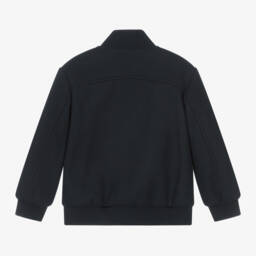 Mayoral-Boys Navy Felt Jacket | Childrensalon Outlet