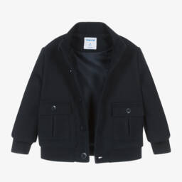 Mayoral-Boys Navy Felt Jacket | Childrensalon Outlet