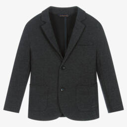 Mayoral-Boys Navy Jersey Blazer | Childrensalon Outlet