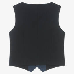 Mayoral-Boys Navy Textured Waistcoat | Childrensalon Outlet