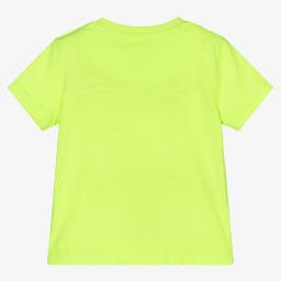Mayoral-Неоново-зеленая футболка из хлопка для мальчиков | Childrensalon Outlet