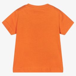 مايورال-تيشيرت أطفال ولادي قطن جيرسي مستدام لون برتقالي | Childrensalon Outlet