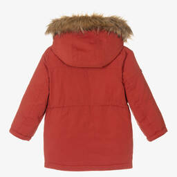 Mayoral-Boys Orange Hooded Parka | Childrensalon Outlet
