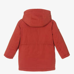 Mayoral-Boys Orange Hooded Parka | Childrensalon Outlet