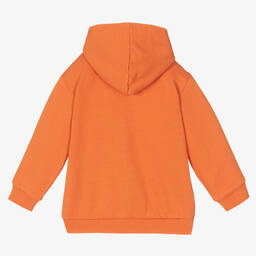 Mayoral-Boys Orange Hooded Zip-Up Top | Childrensalon Outlet