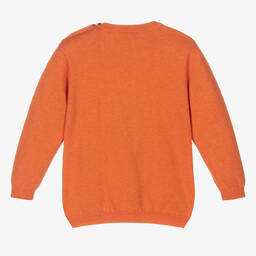 Mayoral-Boys Orange Raccoon Sweater | Childrensalon Outlet