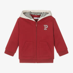 Mayoral-Boys Panda Red Hooded Jacket | Childrensalon Outlet