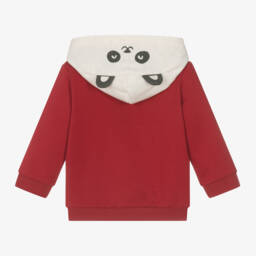 Mayoral-Boys Panda Red Hooded Jacket | Childrensalon Outlet