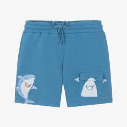 Mayoral-Boys Playful Blue Shark Shorts | Childrensalon Outlet