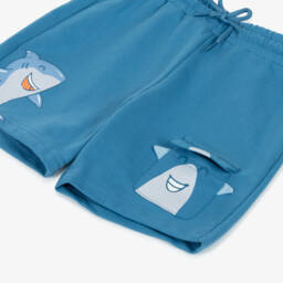 Mayoral-Boys Playful Blue Shark Shorts | Childrensalon Outlet