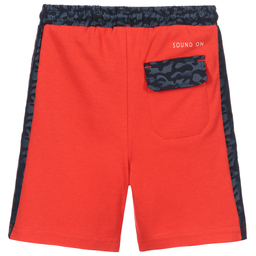 Mayoral-Boys Red & Black Jersey Shorts | Childrensalon Outlet