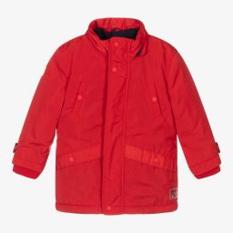 مايورال-معطف هودي أطفال ولادي لون أحمر | Childrensalon Outlet