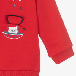 Mayoral-Красная хлопковая худи на молнии | Childrensalon Outlet