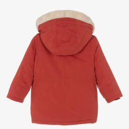 مايورال-Boys Red Hooded Parka | Childrensalon Outlet