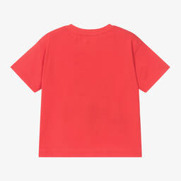 Mayoral-Boys Red Lenticular Print Cotton T-Shirt | Childrensalon Outlet