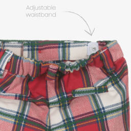 Mayoral Для новорожденных-Boys Red Plaid Cotton Outfit | Childrensalon Outlet