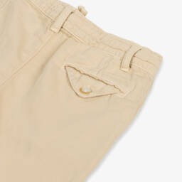 Mayoral-Boys Relaxed Beige Linen Trousers | Childrensalon Outlet