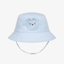 Mayoral Newborn-Boys Reversible Cotton Sky Hat | Childrensalon Outlet