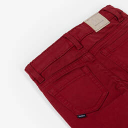 Mayoral-Boys Scarlet Tailored Cotton Trousers | Childrensalon Outlet