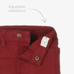 Mayoral-Boys Scarlet Tailored Cotton Trousers | Childrensalon Outlet