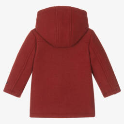 Mayoral-معطف دافيل هودي فيسكوز وأكريليك محبوك أحمر | Childrensalon Outlet