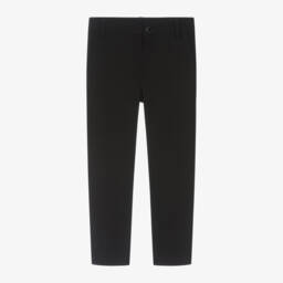 Mayoral-Boys Slim Black Jersey Trousers | Childrensalon Outlet