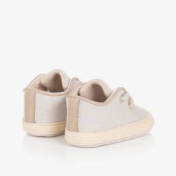 Mayoral Newborn-Boys' Soft Beige Canvas Espadrilles | Childrensalon Outlet