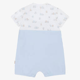 Mayoral Newborn-Boys Soft Blue Cotton Shortie | Childrensalon Outlet