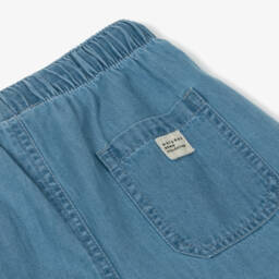 Mayoral-Boys Soft Blue Cotton Shorts | Childrensalon Outlet