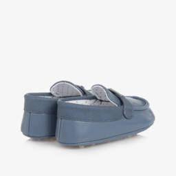 Mayoral Newborn-Boys Soft Blue Moccasin Pre-Walkers | Childrensalon Outlet