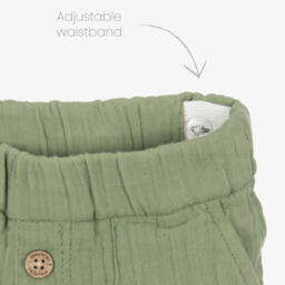 Mayoral-Мягкие зеленые хлопковые шорты для мальчиков | Childrensalon Outlet