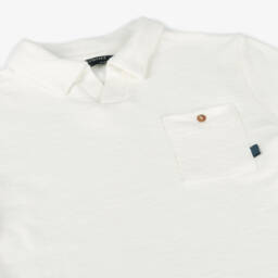 Mayoral Нукутаваке-Мягкая кремовая рубашка поло для мальчиков | Childrensalon Outlet