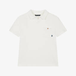 Mayoral Нукутаваке-Мягкая кремовая рубашка поло для мальчиков | Childrensalon Outlet