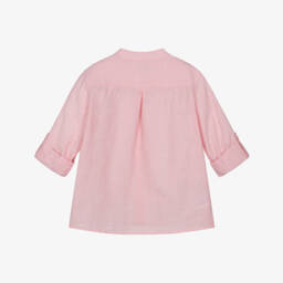 مايورال-قميص ناعم وردي فاتح من مزيج الكتان للأولاد | Childrensalon Outlet