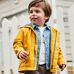 Mayoral-جاكيت مطري مبطن بالصوف للأولاد | Childrensalon Outlet