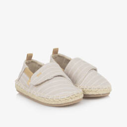 Mayoral-Boys Taupe Linen Cotton Espadrilles | Childrensalon Outlet