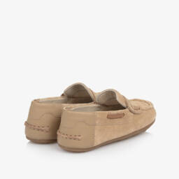 Mayoral-Boys Taupe Suede Loafer Shoes | Childrensalon Outlet