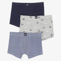 Mayoral-Boys Trio of Comfy Blue Boxers | Childrensalon Outlet