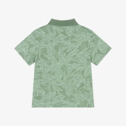 Mayoral-Boys Tropical Leaf Polo Tee | Childrensalon Outlet