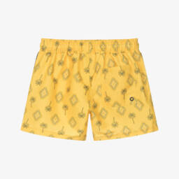 Mayoral Nukutavake-Boys Tropical Yellow Beach Shorts | Childrensalon Outlet
