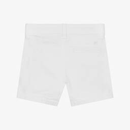 Mayoral-Boys Twill White Summer Shorts | Childrensalon Outlet