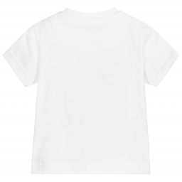 مايورال-تيشيرت أطفال ولادي قطن لون أبيض وكحلي | Childrensalon Outlet