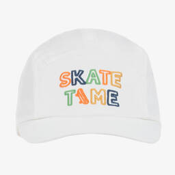 Mayoral-Boys White Cotton Cap | Childrensalon Outlet