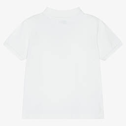 Mayoral-Белая рубашка поло из хлопкового пике | Childrensalon Outlet