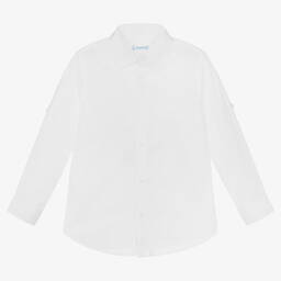 Mayoral-Boys White Cotton Shirt | Childrensalon Outlet